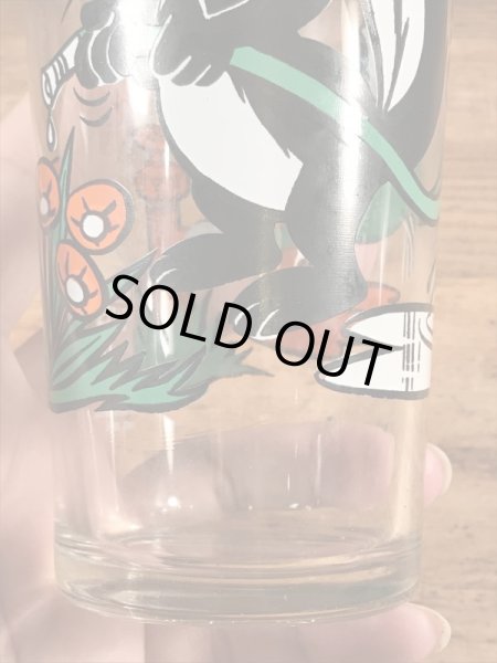 ペプシコーラのノベルティのペペルピューとダフィーダックの70’sヴィンテージグラス