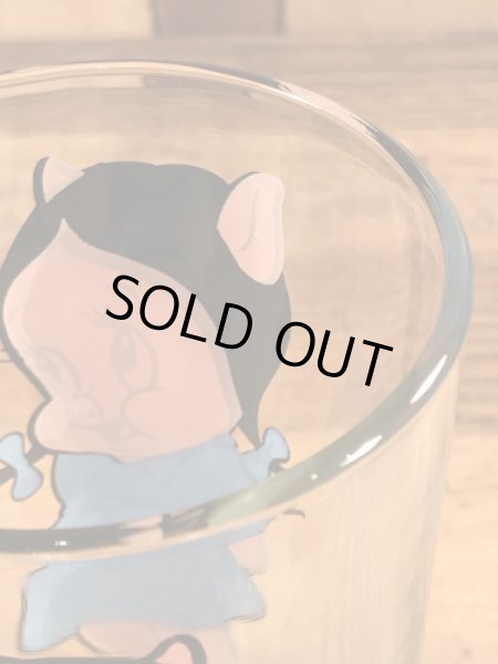 ペプシコーラのノベルティのペチュニアピッグの70’sヴィンテージグラス