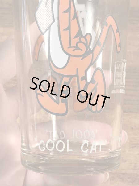 ペプシコーラのノベルティのクールキャットの70’sヴィンテージグラス