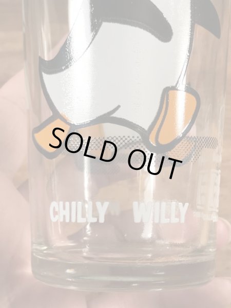 ペプシコーラのノベルティのチリーウィリーの70’sヴィンテージグラス