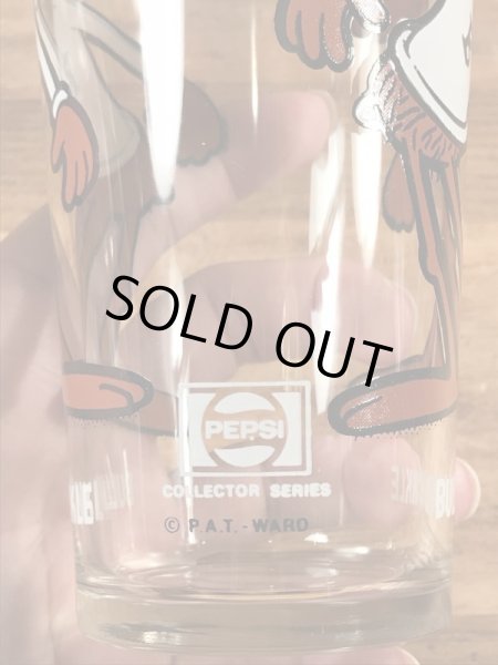 ペプシコーラのノベルティのブルウィンクルの70’sヴィンテージグラス