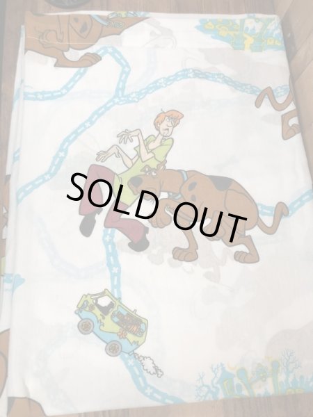 ハンナバーベラのスクービードゥーの90年代ビンテージフラットシーツ