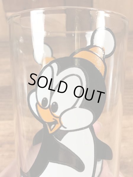 ペンギンのチリーウィリーの70年代ビンテージガラスコップ