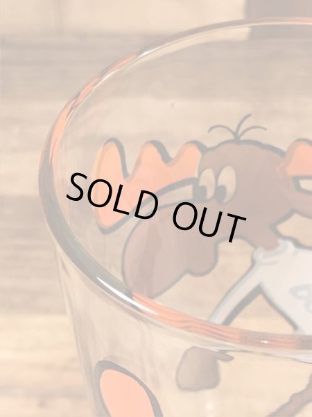 トナカイのブルウィンクルの70年代ビンテージガラスコップ