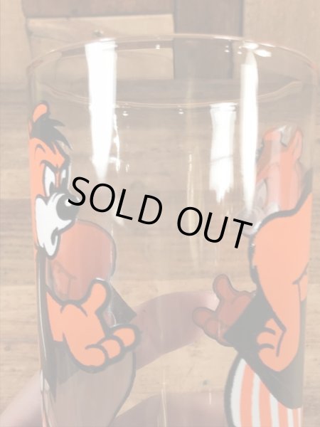 クマのバーニーの70年代ビンテージガラスコップ