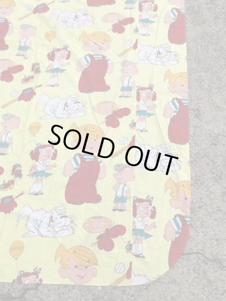 わんぱくデニスのツインサイズの60〜70年代ビンテージフラットシーツ