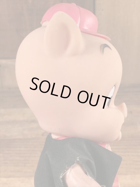 ルーニーテューンズのポーキーピッグの60年代ビンテージフィギュア