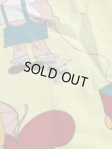 わんぱくデニスのツインサイズの60〜70年代ビンテージフラットシーツ