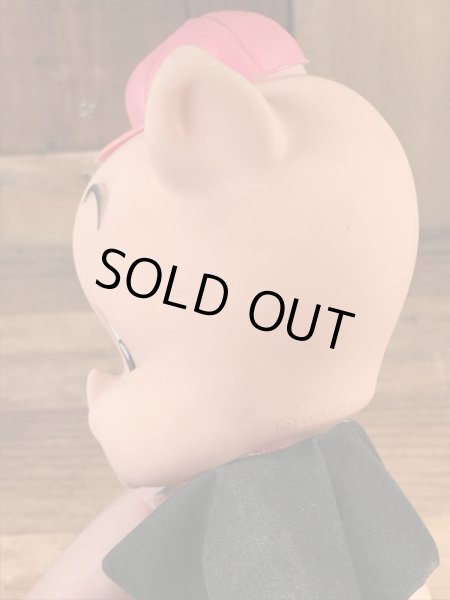 ルーニーテューンズのポーキーピッグの60年代ビンテージフィギュア