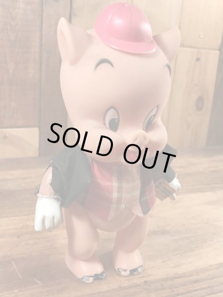 ルーニーテューンズのポーキーピッグの60年代ビンテージフィギュア