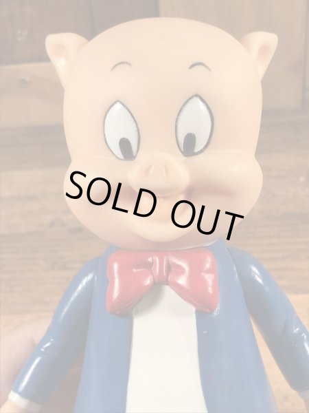 ルーニーテューンズのポーキーピッグの90年代ビンテージフィギュア