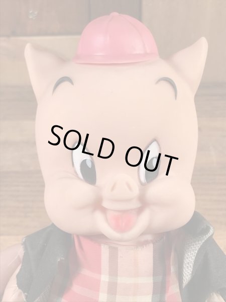 ルーニーテューンズのポーキーピッグの60年代ビンテージフィギュア