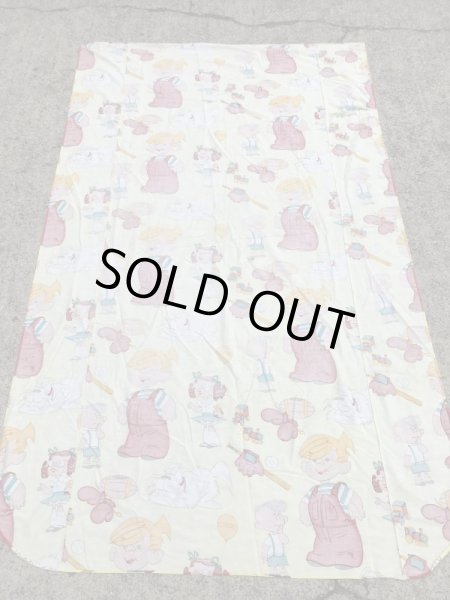 わんぱくデニスのツインサイズの60〜70年代ビンテージフラットシーツ