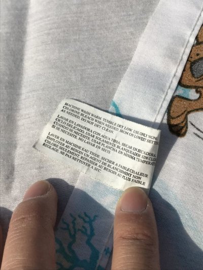 画像3: Hanna Barbera “Scooby Doo” Twin Flat Sheet スクービードゥー ビンテージ フラットシーツ 90年代
