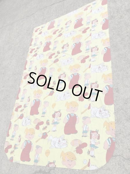 わんぱくデニスのツインサイズの60〜70年代ビンテージフラットシーツ