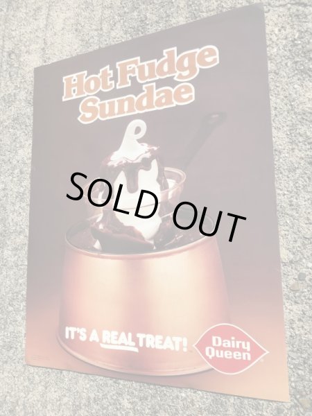 デイリークイーンのサンデーの80年代ビンテージポスター