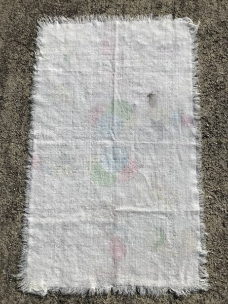 ロッキー＆ブルウィンクルのコットン製の70年代ビンテージタオル