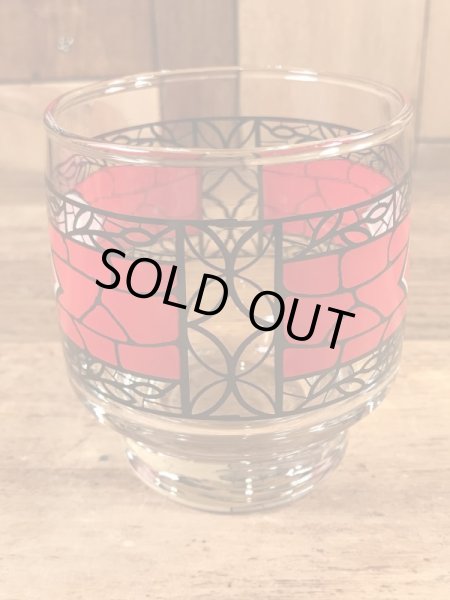 Dairy Queenのステンドグラス風の80’sヴィンテージグラス