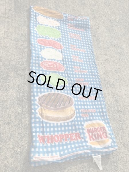 Burger Kingのワッパーの80’sヴィンテージスリーピングバッグ