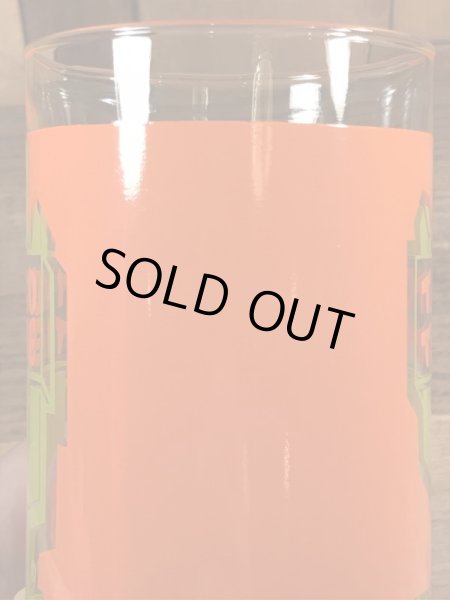 タコタイムのサボテンの70年代ビンテージガラスコップ