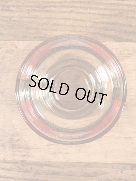 デイリークイーンのステンドグラス風の80年代ビンテージガラスコップ