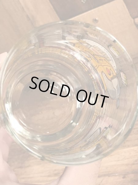 バーガーキングのノベルティの70年代ビンテージガラスコップ