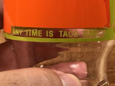 画像1: Mexican Fast Food Restaurant “Taco Time” Glass　タコタイム　ビンテージ　グラス　ファーストフード　70年代