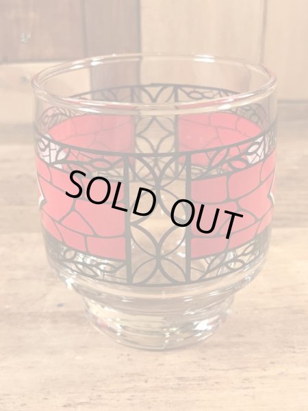 Dairy Queenのステンドグラス風の80’sヴィンテージグラス