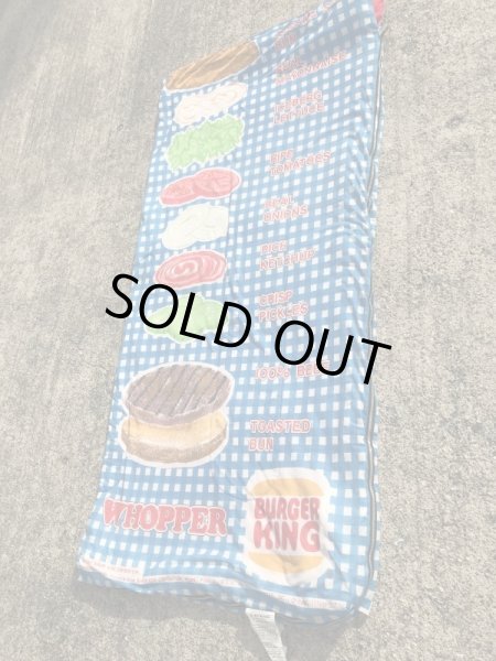 バーガーキングのワッパーの80年代ビンテージ寝袋