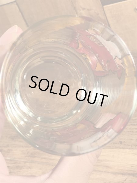 バーガーキングのノベルティの70年代ビンテージガラスコップ