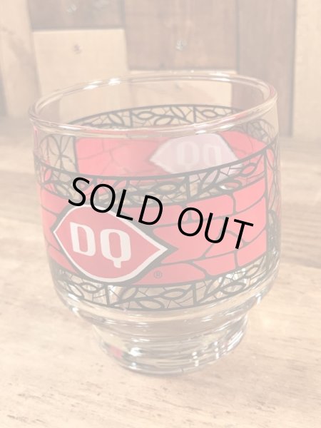 Dairy Queenのステンドグラス風の80’sヴィンテージグラス