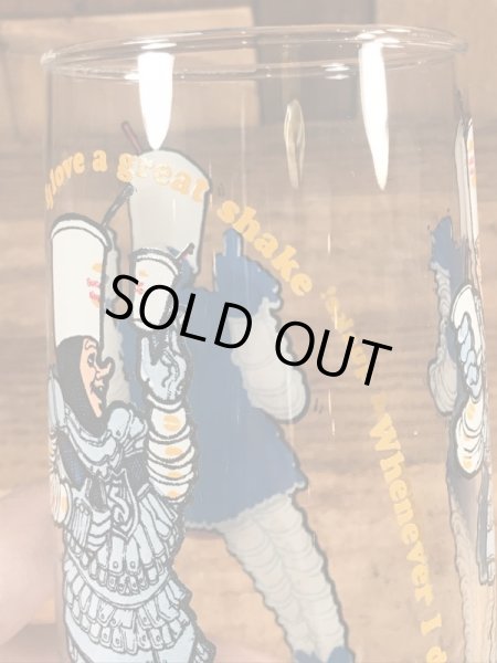 バーガーキングのShake A Lotの70年代ビンテージガラスコップ