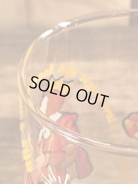 バーガーキングの王様の70年代ビンテージガラスコップ