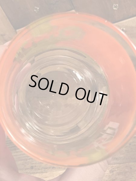 タコタイムのサボテンの70年代ビンテージガラスコップ