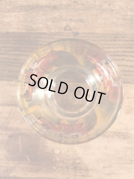 バーガーキングの王様の70年代ビンテージガラスコップ