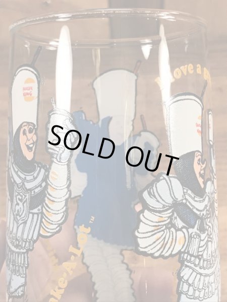 バーガーキングのShake A Lotの70年代ビンテージガラスコップ