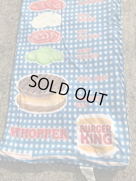 Burger Kingのワッパーの80’sヴィンテージスリーピングバッグ