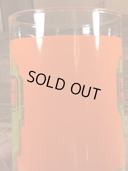 タコタイムのサボテンの70年代ビンテージガラスコップ