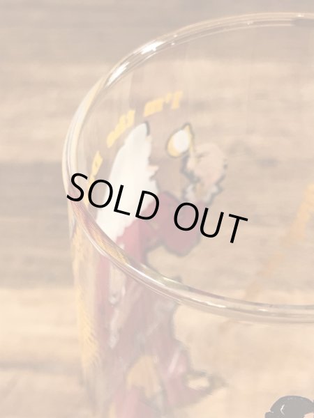 バーガーキングのノベルティの70年代ビンテージガラスコップ