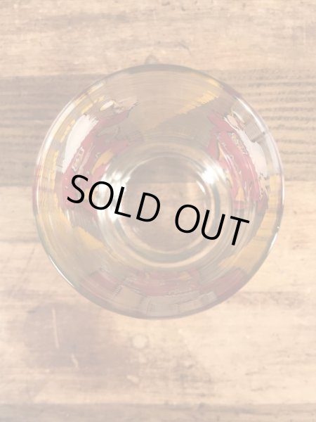 バーガーキングのノベルティの70年代ビンテージガラスコップ