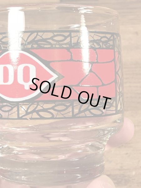 Dairy Queenのステンドグラス風の80’sヴィンテージグラス