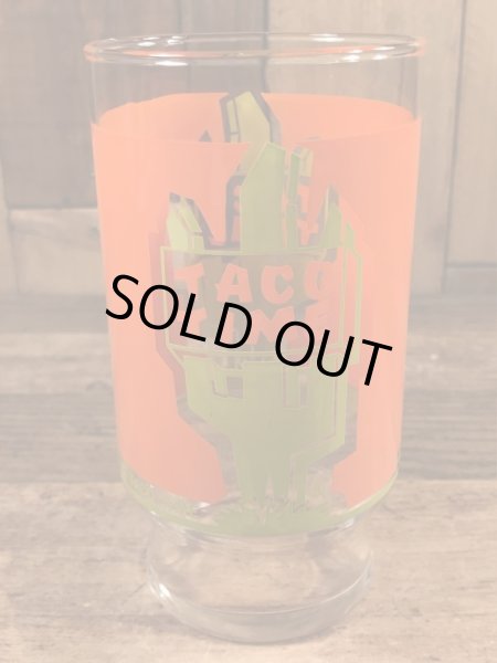 タコタイムのサボテンの70年代ビンテージガラスコップ