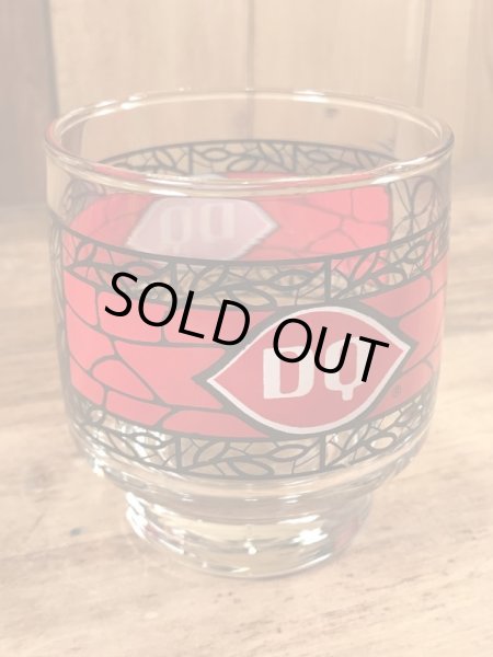 デイリークイーンのステンドグラス風の80年代ビンテージガラスコップ