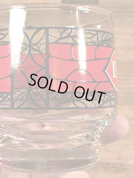 Dairy Queenのステンドグラス風の80’sヴィンテージグラス