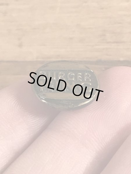 バーガーキングの金属製の70年代ビンテージボタン