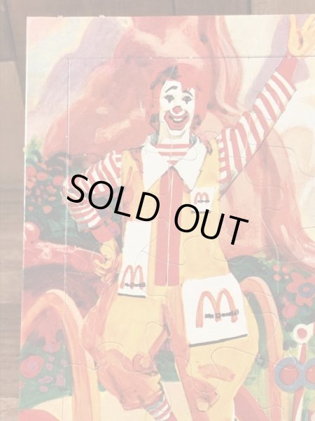 マクドナルドのロナルドの70年代ビンテージジグソーパズル
