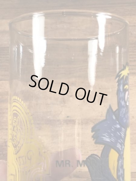 ショウビズピザのチャッキーチーズの80年代ビンテージガラスコップ