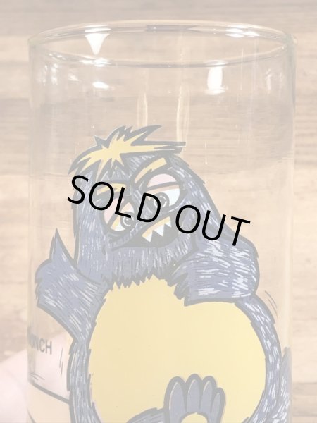 ショウビズピザのチャッキーチーズの80年代ビンテージガラスコップ