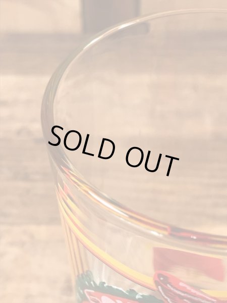 インアンドアウトバーガーのサンタクロースの80年代ビンテージガラスコップ