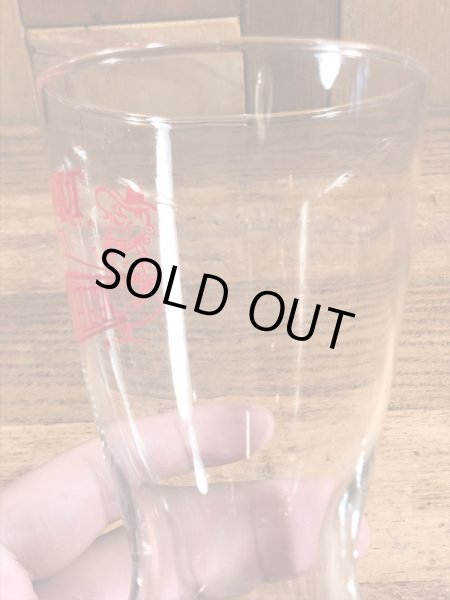 ピザハットの企業物の70年代ビンテージガラスコップ